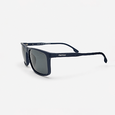 ÓCULOS DE SOL TRITON EYEWEAR POLARIZADO QUADRADO ACETATO AZUL