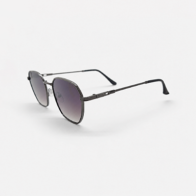 ÓCULOS DE SOL TRITON EYEWEAR QUADRADO METAL PRETO