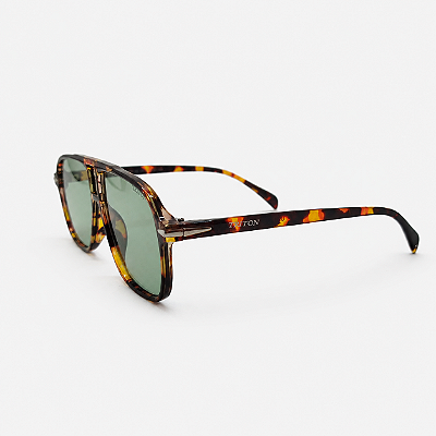 ÓCULOS DE SOL TRITON EYEWEAR AVIADOR ACETATO MARROM TARTARUGA