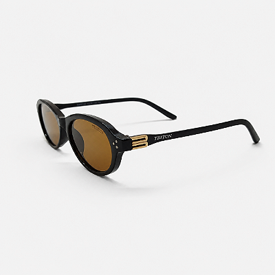 ÓCULOS DE SOL TRITON EYEWEAR OVAL ACETATO MARROM