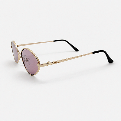 ÓCULOS DE SOL TRITON EYEWEAR OVAL ACETATO DOURADO