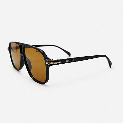 ÓCULOS DE SOL TRITON EYEWEAR AVIADOR ACETATO MARROM