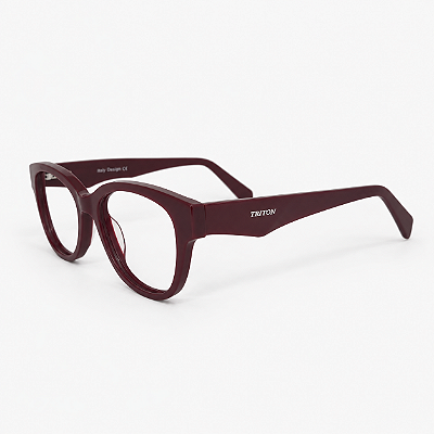 ARMAÇÃO DE GRAU TRITON EYEWEAR GATINHO ACETATO VINHO