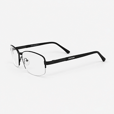 ARMAÇÃO DE GRAU TRITON EYEWEAR RETANGULAR METAL PRETO