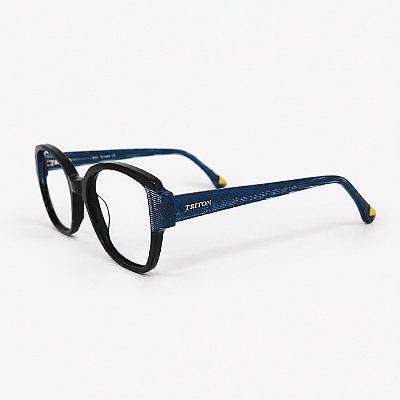 ARMAÇÃO DE GRAU TRITON EYEWEAR GATINHO ACETATO PRETO