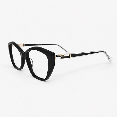 ARMAÇÃO DE GRAU TRITON EYEWEAR GATINHO ACETATO PRETO