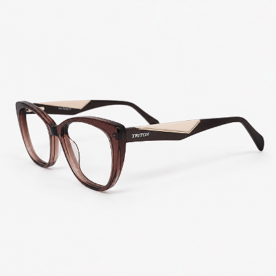 ARMAÇÃO DE GRAU TRITON EYEWEAR GATINHO ACETATO ROSA