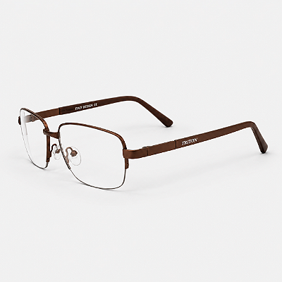 ARMAÇÃO DE GRAU TRITON EYEWEAR RETANGULAR METAL COBRE