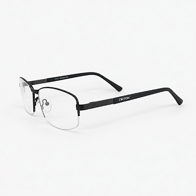 ARMAÇÃO DE GRAU TRITON EYEWEAR RETANGULAR METAL GRAFITE