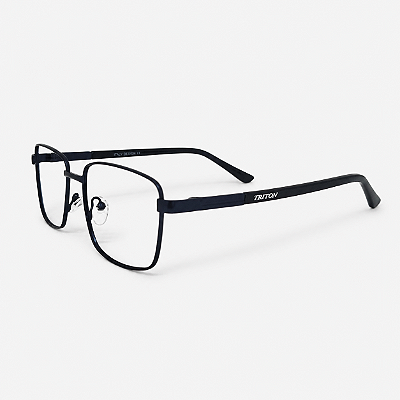 ARMAÇÃO DE GRAU TRITON EYEWEAR RENTAGULAR METAL AZUL