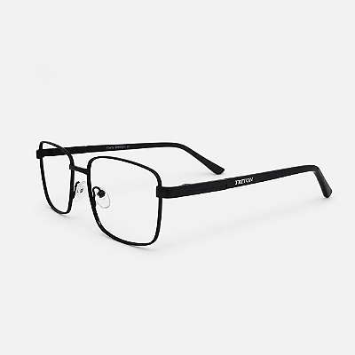 ARMAÇÃO DE GRAU TRITON EYEWEAR RETANGULAR METAL PRETO
