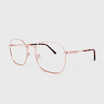 ARMAÇÃO DE GRAU TRITON EYEWEAR QUADRADO METAL DOURADO