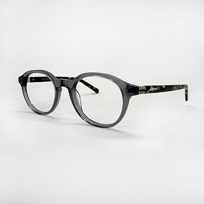 ARMAÇÃO DE GRAU TRITON EYEWEAR REDONDO ACETATO CINZA ESCURO