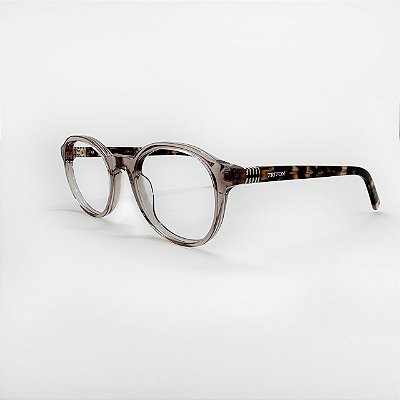 ARMAÇÃO DE GRAU TRITON EYEWEAR REDONDO ACETATO CINZA