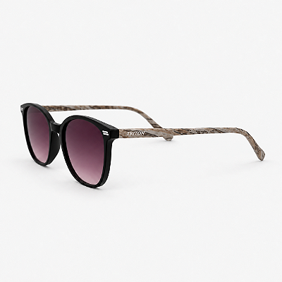 ÓCULOS DE SOL TRITON EYEWEAR QUADRADO ACETATO PRETO