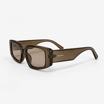 ÓCULOS DE SOL TRITON EYEWEAR RETANGULAR ACETATO PRETO