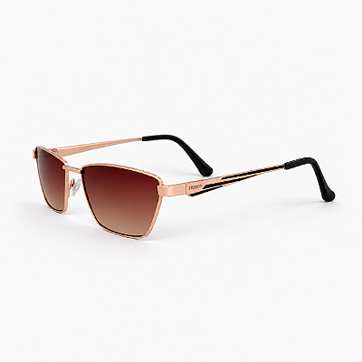 ÓCULOS DE SOL TRITON EYEWEAR GATINHO METAL DOURADO