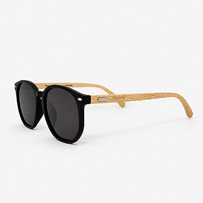 ÓCULOS DE SOL TRITON EYEWEAR POLARIZADO QUADRADO ACETATO PRETO