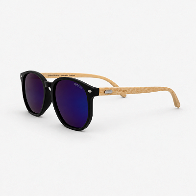 ÓCULOS DE SOL TRITON EYEWEAR POLARIZADO QUADRADO ACETATO PRETO