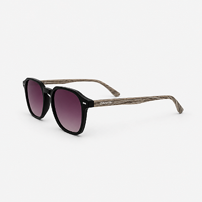 ÓCULOS DE SOL TRITON EYEWEAR QUADRADO ACETATO PRETO