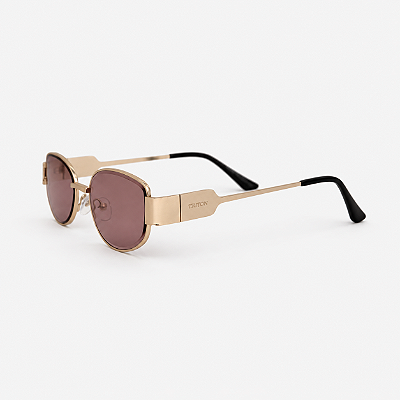 ÓCULOS DE SOL TRITON EYEWEAR GATINHO METAL DOURADO