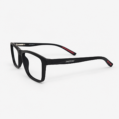 ARMAÇÃO DE GRAU CLIP-ON TRITON EYEWEAR RETANGULAR ACETATO PRETO
