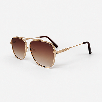 ÓCULOS DE SOL TRITON EYEWEAR AVIADOR METAL DOURADO