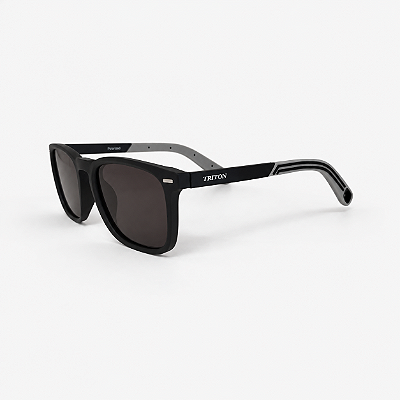 ÓCULOS DE SOL TRITON EYEWEAR POLARIZADO QUADRADO ACETATO PRETO