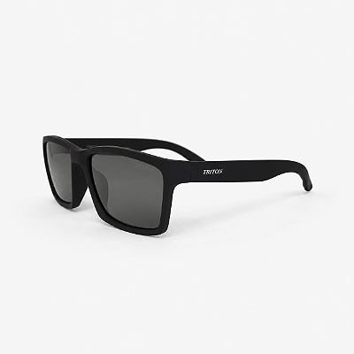 ÓCULOS DE SOL TRITON EYEWEAR POLARIZADO QUADRADO PRETO FOSCO
