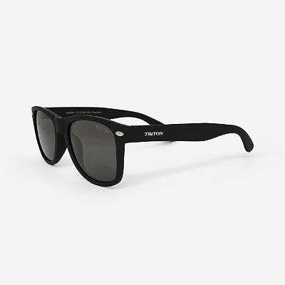 ÓCULOS DE SOL TRITON EYEWEAR POLARIZADO QUADRADO PRETO FOSCO