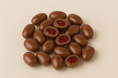 Drageado de Cereja ao Leite