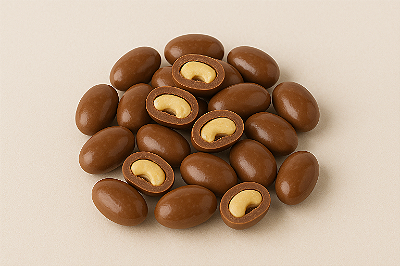 Drageado de Castanha de Caju ao Leite