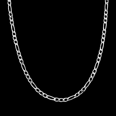 Corrente Masculina de Prata 925 Elo 3x1 – 2mm Fina e Estilosa | Alianças Só Love
