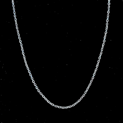 Corrente Masculina de Prata 925 Elo Cartier Cadeado – 2mm Fina e Estilosa | Alianças Só Love