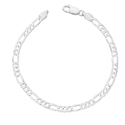 Pulseira Masculina de Prata 925 Elo 3x1 – 5mm Estilo Discreto e Minimalista| Alianças Só Love