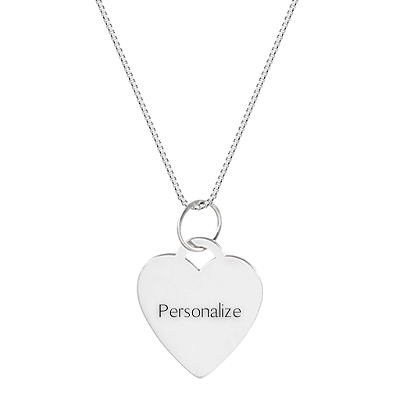 Colar de Prata 925 Personalizado Coração – Grave o Amor em Cada Detalhe | Alianças Só Love