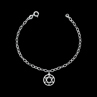 Pulseira Estrela de Davi em Prata 925 – Símbolo de Fé e Proteção | Alianças Só Love