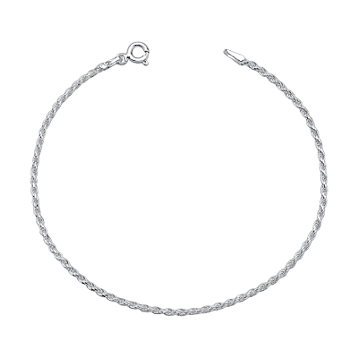 Pulseira Feminina de Prata 925 Cordão Baiano 2mm – Elegância Clássica e Versatilidade | Alianças Só Love