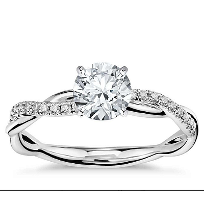 Anel Solitário Princess