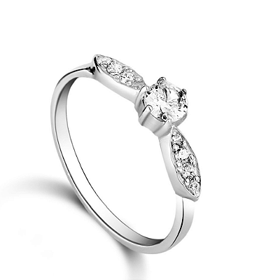 Anel solitario Lumière PRATA 950