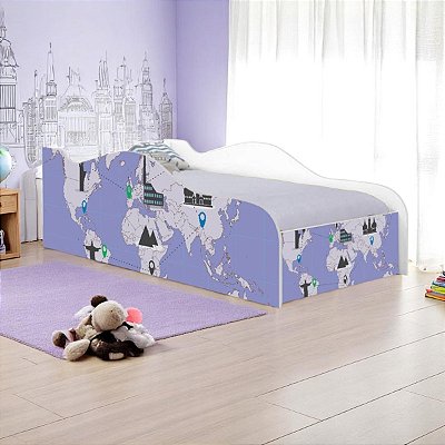 Cama Mobili Solteiro Volta A Mundo