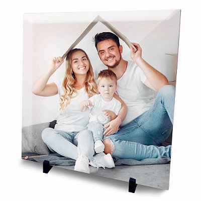 AZULEJO DECORATIVO COM SUPORTE – 10X10CM – 1 UNIDADE – PERSONALIZADO