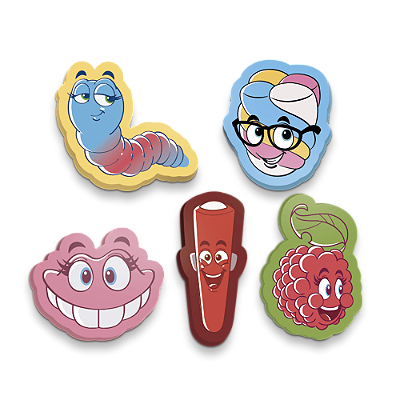 BORRACHA FINI DECORADA C/ AROMA - LEO&LEO