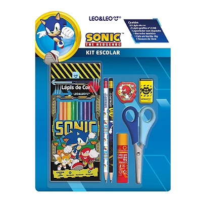 KIT LAPIS DE COR 12 CORES SONIC - LEO&LEO