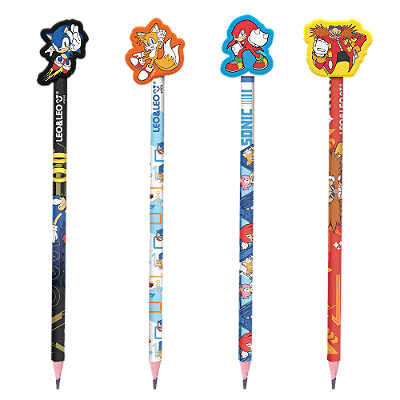 LAPIS DE ESCREVER C/ BORRACHA NA PONTA SONIC - LEO&LEO