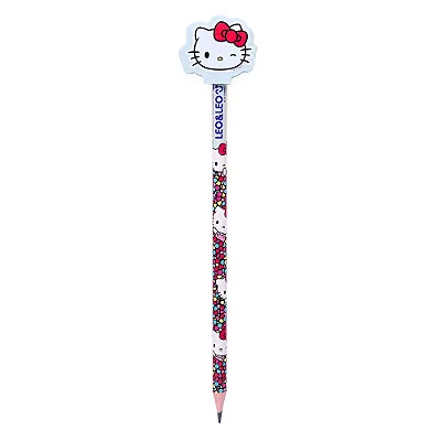 LAPIS DE ESCREVER C/ BORRACHA NA PONTA HELLO KITTY  - LEO&LEO