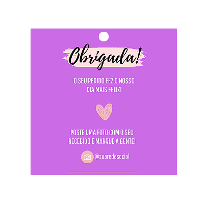 TAG SEM ADESIVO – 4X4CM – PERSONALIZADO