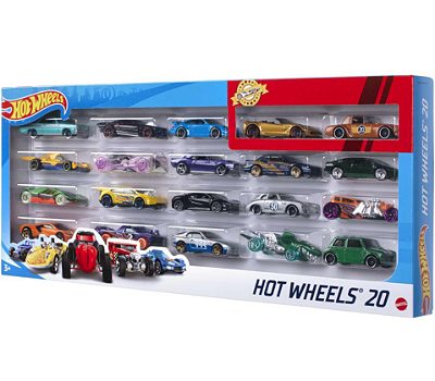 CARRO HOT WHEELS DIE-CAST PACK C/ 20 CARRINHO(S) - MATTEL