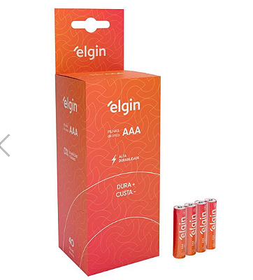 PILHA PALITO ZINCO AAA - ELGIN