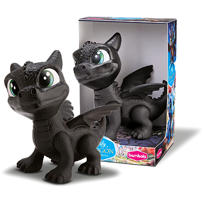 BABY DRAGON PRETO 21CM - BAMBOLA